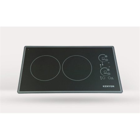 KENYON Kenyon B41776L Lite-Touch Q Cortez 2-burner Trimline Cooktop; black with touch control; landscape - two 6 .5 inch 240V UL B41776L